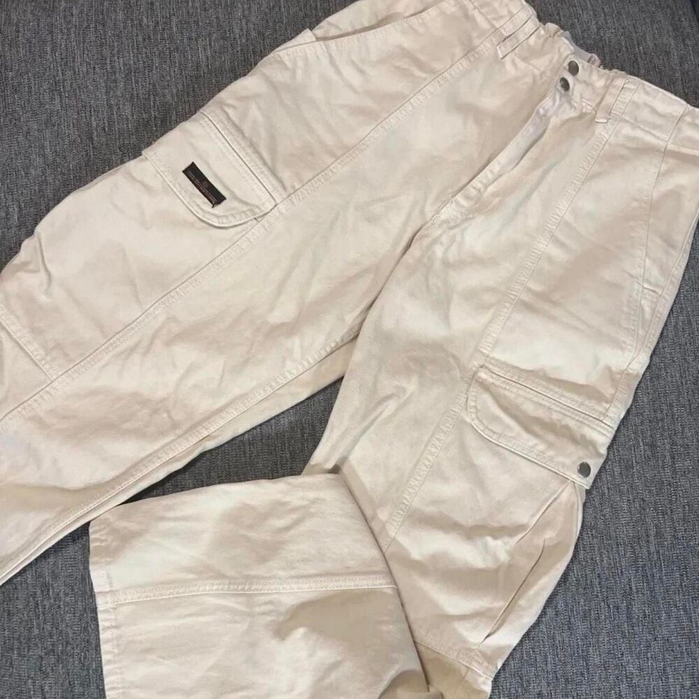 Bdg Women's Cream and White Trousers